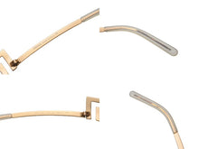 Load image into Gallery viewer, VERSACE ヴェルサーチ アンダーリム グレカ サングラス N50 N30/218 サイズ68□12 125 ゴールド グレー 良品 中古 4b000554