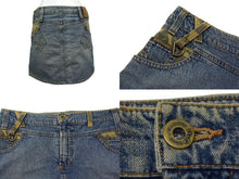 画像をギャラリービューアに読み込む, DOLCE&amp;GABBANA ドルチェ&amp;ガッバーナ ミニスカート ボトムス コットン イタリア製 ブルー カモ サイズ24/38 美品 中古 4b000562