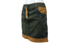 Load image into Gallery viewer, CHRISTIAN DIOR クリスチャンディオール デニムスカート 6E12033020 ブルー ブラウン サイズ34 美品 中古 4b000566