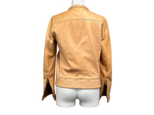 Load image into Gallery viewer, DSQUARED2 ディースクエアード レザージャケット ブルゾン ラムレザー ブラウン ゴールド金具 サイズ40 美品 中古 4b000568 正規品