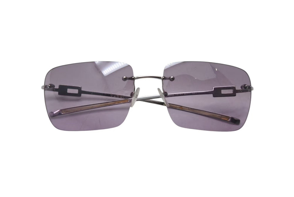 GUCCI グッチ リムレス サングラス GG1780/STRASS YB7VY サイズ60□17 125 ラインストーン スクエア パープル 美品 中古 4b000570