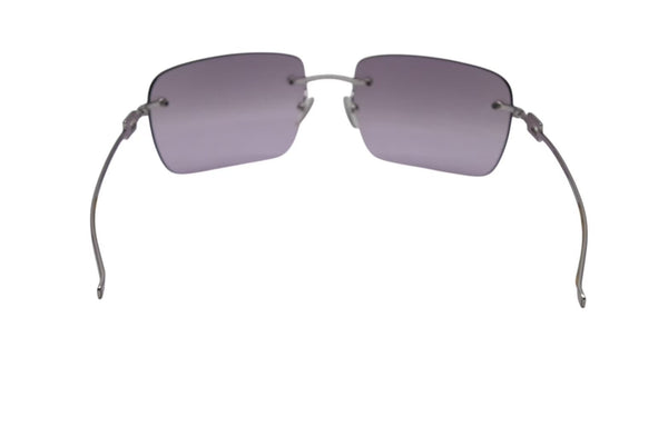 GUCCI Gucci Rimless Sunglasses GG1780/STRASS YB7VY Size 60□17 125 Rhinestone Square Purple Good Condition Used 4b000570
