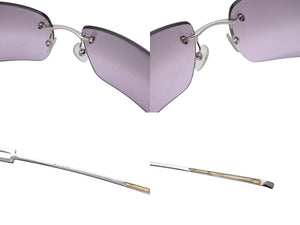 GUCCI Gucci Rimless Sunglasses GG1780/STRASS YB7VY Size 60□17 125 Rhinestone Square Purple Good Condition Used 4b000570