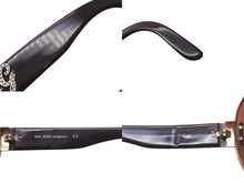 画像をギャラリービューアに読み込む, DOLCE&amp;GABBANA ドルチェアンドガッバーナ サングラス 6022-B サイズ176/13 125 ティアドロップ ラインストーン ブラウン 美品 中古 4b000576