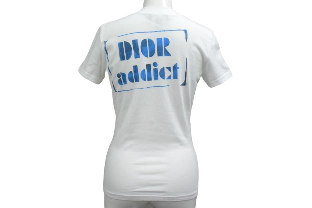 Christian Dior Cotton Graphic 2A12155026 Multicolor Short Sleeve T-shirt Size 38 Good Condition Used 4b000580
