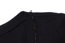 画像をギャラリービューアに読み込む, 極美品 ChristianDior クリスチャンディオール ロゴ×ビーズ Tシャツ トップス コットン 5P16155973 ブラック サイズ40 中古 4b000581