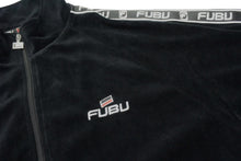 画像をギャラリービューアに読み込む, FUBU フブ ジャケット ベロアトラックジャケット ブラック ベロア サイズXL 美品 中古 4b000585