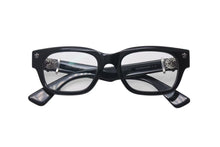 画像をギャラリービューアに読み込む, CHROME HEARTS クロムハーツ BANGADANG II-A メガネ サイズ52□20-148 BSフレア クリアレンズ 度無し ブラック 美品 中古 4b000590