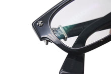 画像をギャラリービューアに読み込む, CHROME HEARTS クロムハーツ BANGADANG II-A メガネ サイズ52□20-148 BSフレア クリアレンズ 度無し ブラック 美品 中古 4b000590