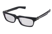 画像をギャラリービューアに読み込む, CHROME HEARTS クロムハーツ SPLAT-A メガネ 眼鏡 サイズ55□17-143 BSフレア クリアレンズ 度無し ブラック 美品 中古 4b000591