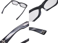 画像をギャラリービューアに読み込む, CHROME HEARTS クロムハーツ SPLAT-A メガネ 眼鏡 サイズ55□17-143 BSフレア クリアレンズ 度無し ブラック 美品 中古 4b000591