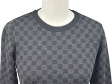 Load image into Gallery viewer, LOUIS VUITTON ルイヴィトン ダミエ グラフィット セーター ブラック グレー ウール サイズ6 キッズ 美品 中古 4c059626