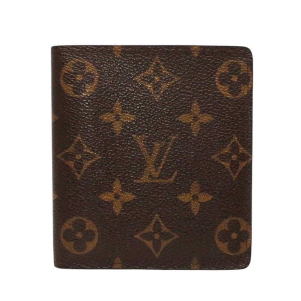 LOUIS VUITTON Portobier 10 Cult Credit Monogram Bifold Wallet M60883 Brown Good Condition Used 4a000304