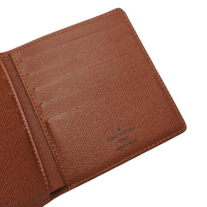 LOUIS VUITTON Portobier 10 Cult Credit Monogram Bifold Wallet M60883 Brown Good Condition Used 4a000304