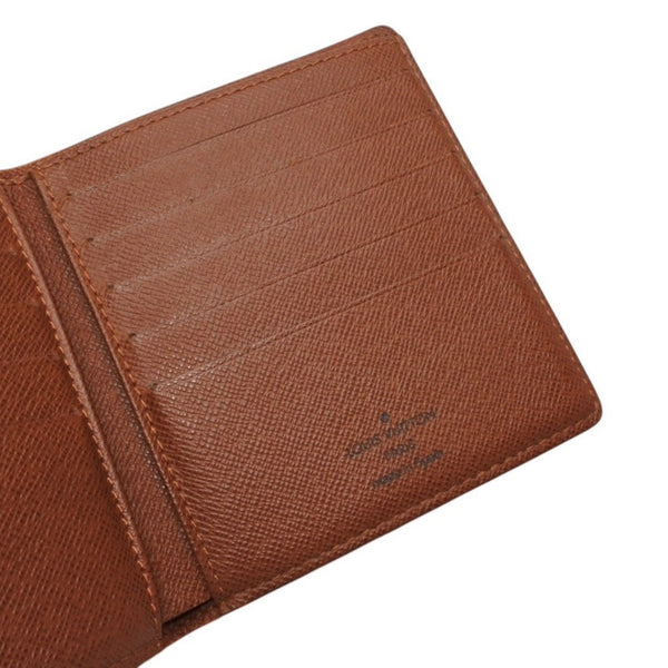 LOUIS VUITTON Portobier 10 Cult Credit Monogram Bifold Wallet M60883 Brown Good Condition Used 4a000304