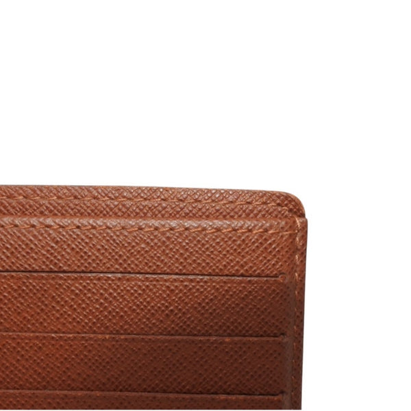LOUIS VUITTON Portobier 10 Cult Credit Monogram Bifold Wallet M60883 Brown Good Condition Used 4a000304