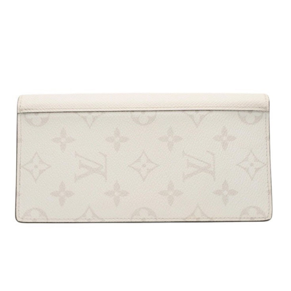 LOUIS VUITTON Zippy Wallet Long Wallet M30298 White PVC Silver Hardware Good Condition Used 4a000280