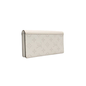 LOUIS VUITTON ルイヴィトン ジッピーウォレット 長財布 M30298 ホワイト PVC シルバー金具 美品 中古 4a000280