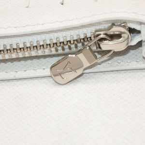 LOUIS VUITTON ルイヴィトン ジッピーウォレット 長財布 M30298 ホワイト PVC シルバー金具 美品 中古 4a000280
