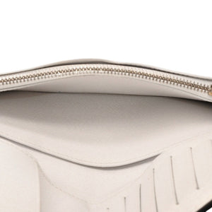 LOUIS VUITTON ルイヴィトン ジッピーウォレット 長財布 M30298 ホワイト PVC シルバー金具 美品 中古 4a000280