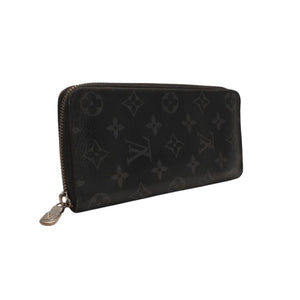LOUIS VUITTON Zippy Wallet Long Wallet M62295 PVC Silver Metal Fittings Good Used 4a000279