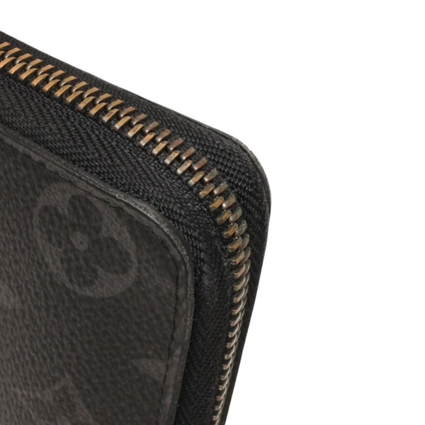 LOUIS VUITTON Zippy Wallet Long Wallet M62295 PVC Silver Metal Fittings Good Used 4a000279