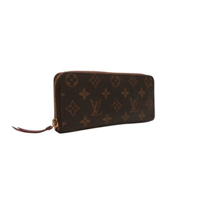 Very Good Condition LOUIS VUITTON Portefeuille Clemence Long Wallet M60742 Monogram Gold Hardware Used 4a000289