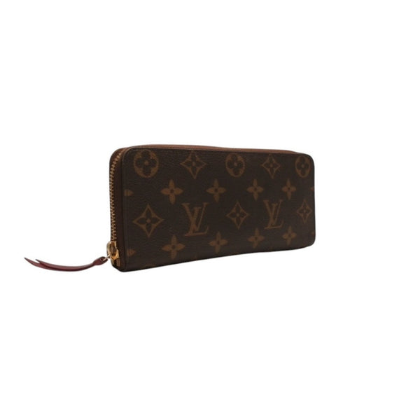 Very Good Condition LOUIS VUITTON Portefeuille Clemence Long Wallet M60742 Monogram Gold Hardware Used 4a000289