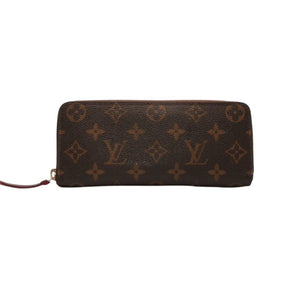 Very Good Condition LOUIS VUITTON Portefeuille Clemence Long Wallet M60742 Monogram Gold Hardware Used 4a000289