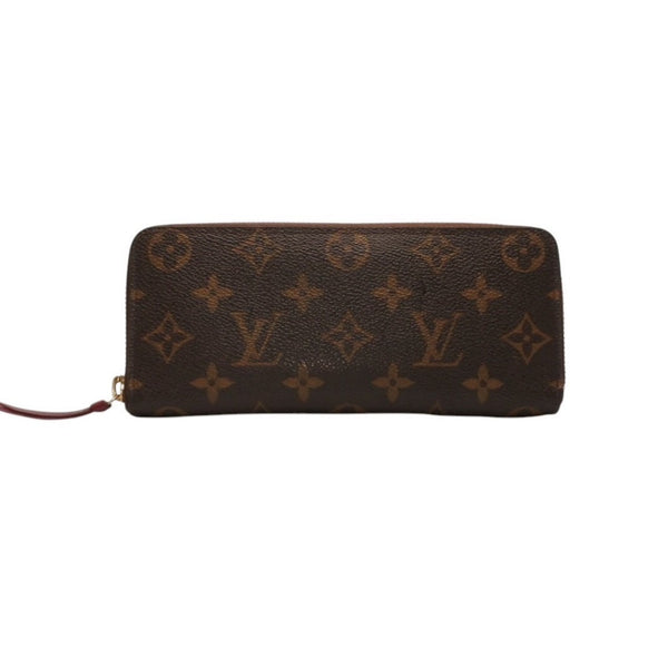 Very Good Condition LOUIS VUITTON Portefeuille Clemence Long Wallet M60742 Monogram Gold Hardware Used 4a000289
