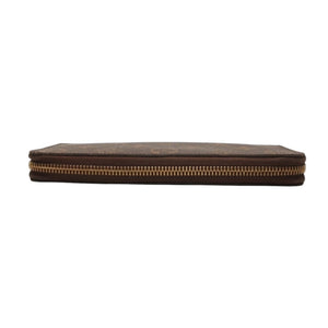 Very Good Condition LOUIS VUITTON Portefeuille Clemence Long Wallet M60742 Monogram Gold Hardware Used 4a000289