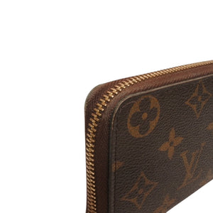 Very Good Condition LOUIS VUITTON Portefeuille Clemence Long Wallet M60742 Monogram Gold Hardware Used 4a000289