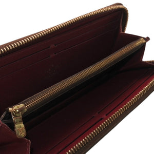 Very Good Condition LOUIS VUITTON Portefeuille Clemence Long Wallet M60742 Monogram Gold Hardware Used 4a000289