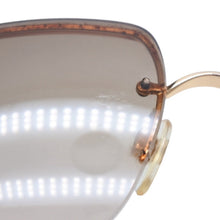画像をギャラリービューアに読み込む, CHANEL シャネル ハーフリム サングラス アイウェア 4092-B c.125/13 サイズ62□15 120 ココマーク ラインストーン ブラウン 美品 中古 4a000606