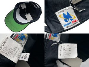 New and unused SAINT MICHAEL Saint Michael CAP Cap SM-HR3-0000-077 Black Cotton Size 0/S 4b000609