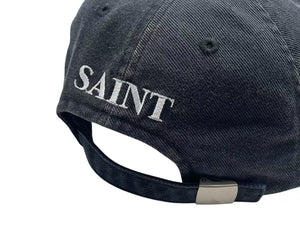 New and unused SAINT MICHAEL Saint Michael CAP Cap SM-HR3-0000-077 Black Cotton Size 0/S 4b000609