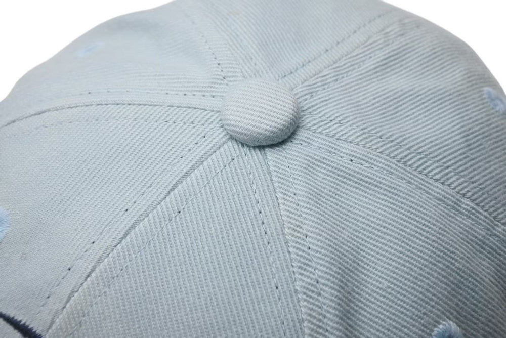 新品未使用 SAINT MICHAEL セントマイケル CAP キャップ SM-HR3-0000-073 ブルー コットン サイズ0/S 4b000610
