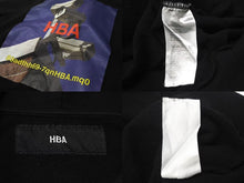 Load image into Gallery viewer, HBA Hood By Air フッドバイエアー パーカー バックプリント ブラック コットン サイズS 美品 中古 4b000614