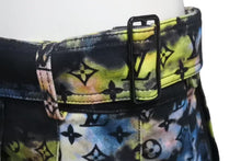 画像をギャラリービューアに読み込む, 極美品 LOUIS VUITTON ルイヴィトン 21AW モノグラムタイダイ デニムスカート RM2129 H98 HLE10W ブラック マルチカラー M 中古 4b000636