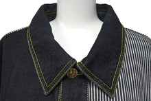 画像をギャラリービューアに読み込む, 新品同様 LOUIS VUITTON NIGO ルイヴィトン ニゴ 22SS モノグラムクレイジー デニムジャケット 1A9K67 ブラック サイズ54 中古 4b000640