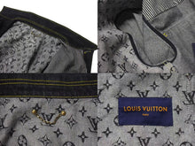 画像をギャラリービューアに読み込む, 新品同様 LOUIS VUITTON NIGO ルイヴィトン ニゴ 22SS モノグラムクレイジー デニムジャケット 1A9K67 ブラック サイズ54 中古 4b000640