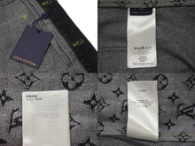 画像をギャラリービューアに読み込む, 新品同様 LOUIS VUITTON NIGO ルイヴィトン ニゴ 22SS モノグラムクレイジー デニムジャケット 1A9K67 ブラック サイズ54 中古 4b000640