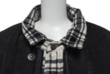 画像をギャラリービューアに読み込む, 極美品 BALENCIAGA バレンシアガ 18AW レイヤードオーバーサイズパファジャケット 543028 ブラック ホワイト サイズ46 中古 4b000643