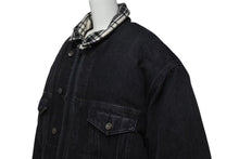 画像をギャラリービューアに読み込む, 極美品 BALENCIAGA バレンシアガ 18AW レイヤードオーバーサイズパファジャケット 543028 ブラック ホワイト サイズ46 中古 4b000643