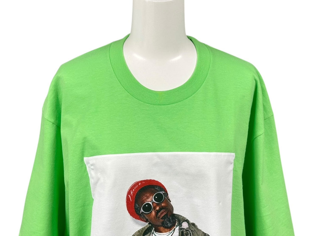 New and unused SUPREME 22AW Andre 3000 Tee Andre 3000 Photo Print Short Sleeve T-shirt Green Size L Used 4b000648