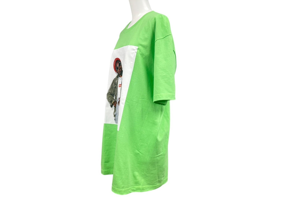 新品未使用 SUPREME シュプリーム 22AW Andre 3000 Tee アンドレ 3000 フォトプリント 半袖Tシャツ グリーン サイズL 中古 4b000648