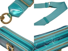 Load image into Gallery viewer, MARC JACOBS マークジェイコブス 2019年春夏コレクション THE JELLY SNAPSHOT ザジェリースナップショット ショルダーバッグ ターコイズ 美品 中古 4b006662