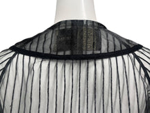 画像をギャラリービューアに読み込む, 新品未使用 KAPITAL キャピタル シアーストライプ ベースボールシャツ K2406SS230 ポリエステル ブラック ベージュ サイズFREE 中古 4b000671