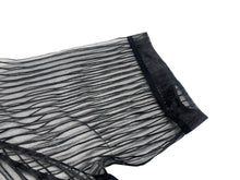 画像をギャラリービューアに読み込む, 新品未使用 KAPITAL キャピタル シアーストライプ ベースボールシャツ K2406SS230 ポリエステル ブラック ベージュ サイズFREE 中古 4b000671