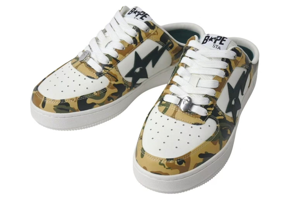 New and unused A BATHING APE sneakers BAPE × KIDSUPER BAPE STA CLOG Bape size 8 camo camouflage used 4b000681